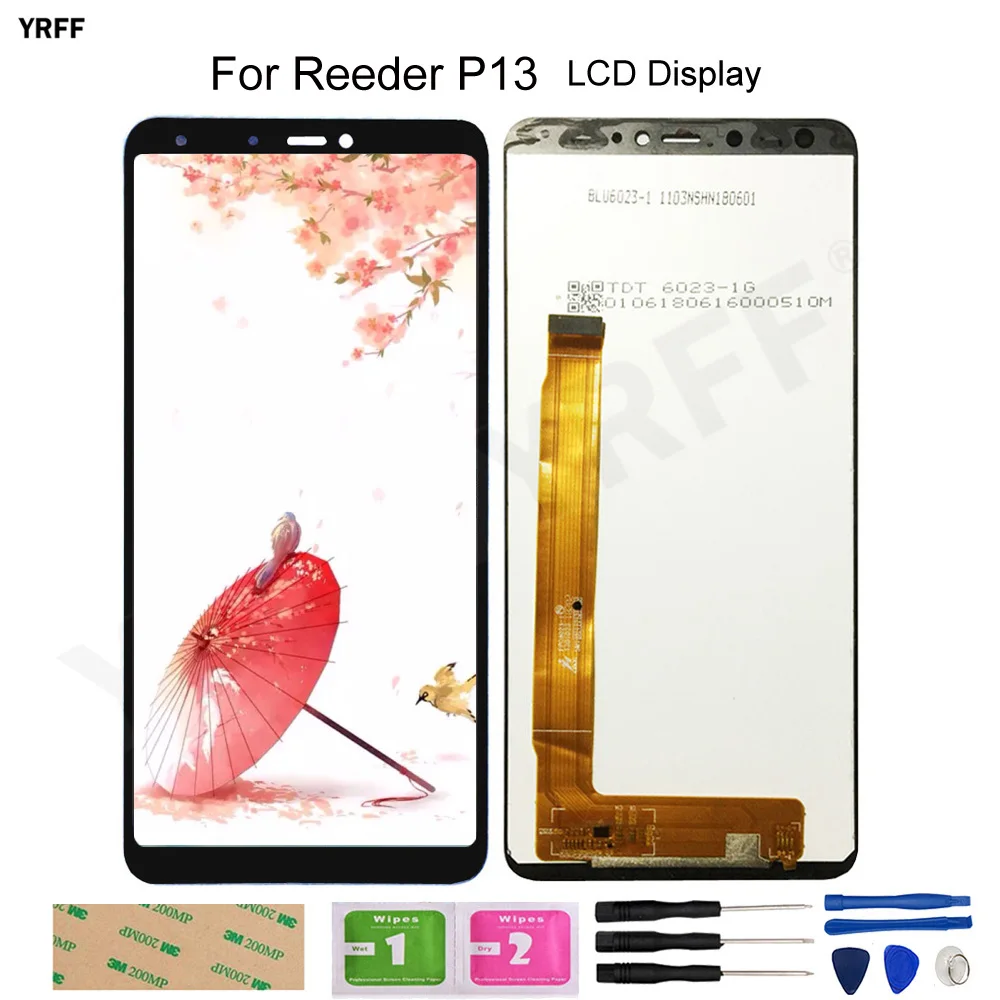 

For Reeder P13 LCD Display Touch Screen Digitizer Glass Panel Sensor Mobile Phone Repair Sets Tools Free Shiping