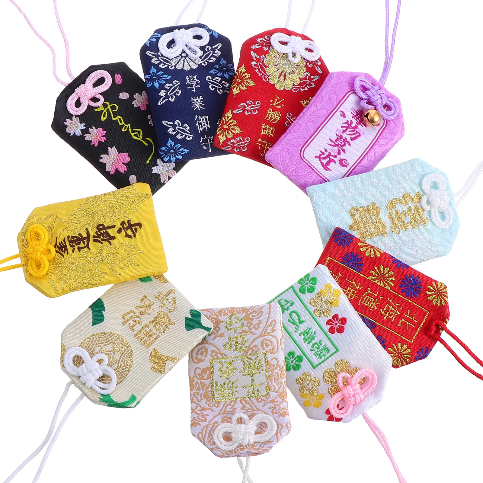 Japanese Amulet Omamori Charms Charm Bag Fortune Luck Lucky Pendant Good Blessing Sachet Hanging Amulets Car Shrine Peace Temple