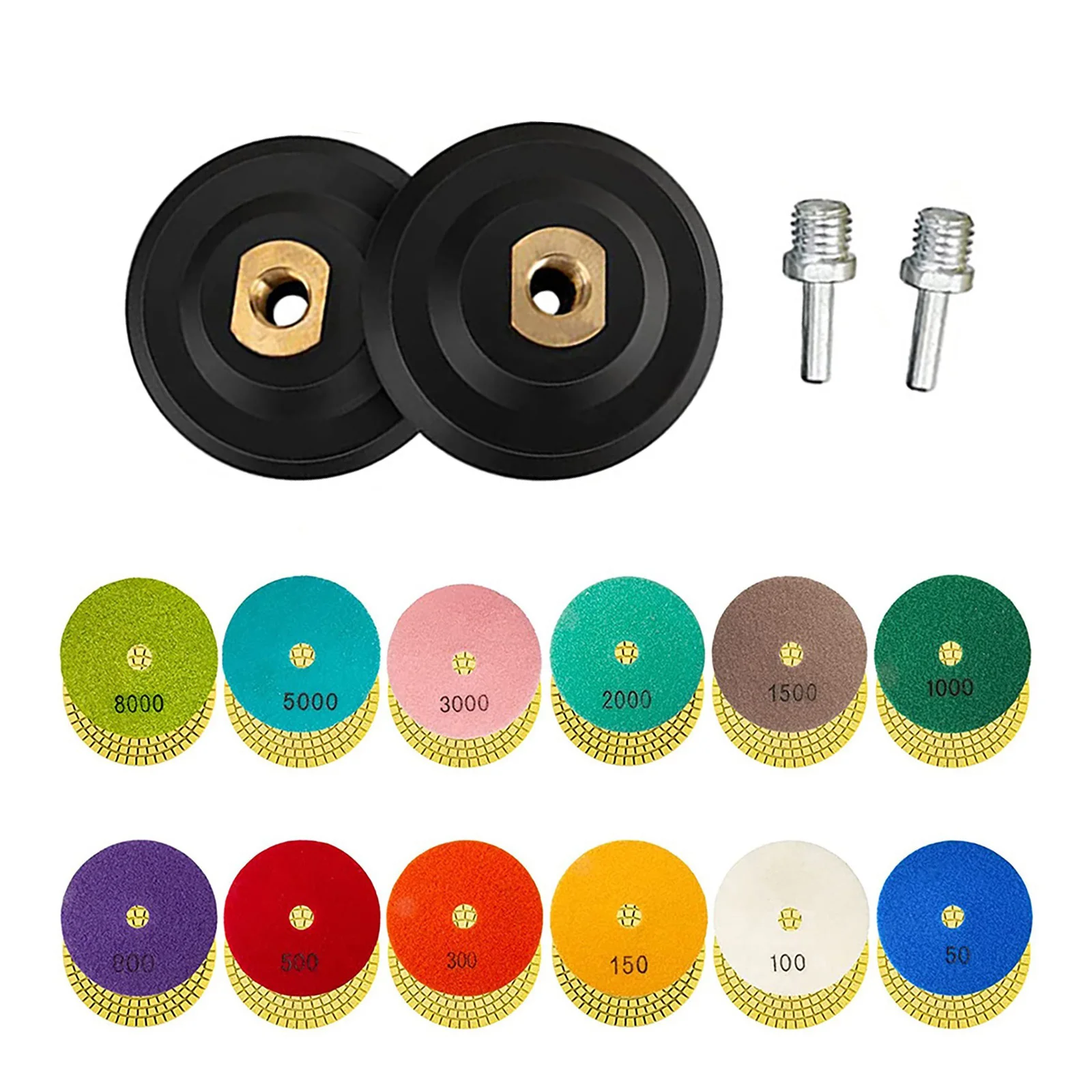 

Diamond Tools Polishing Pads Granite 150# Shaping Natural Stone Floor Stone 3000# 4inch Wet/Dry 50# 5000# 8000# Concrete