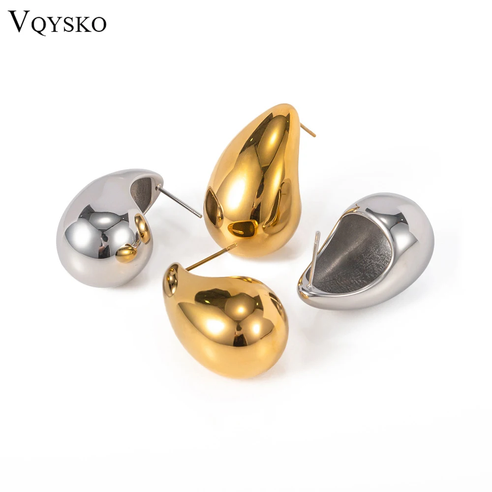 

VQYSKO Dome Large Teardrop Earring Water Drop Earrings Statement Jewelry Gift For Her