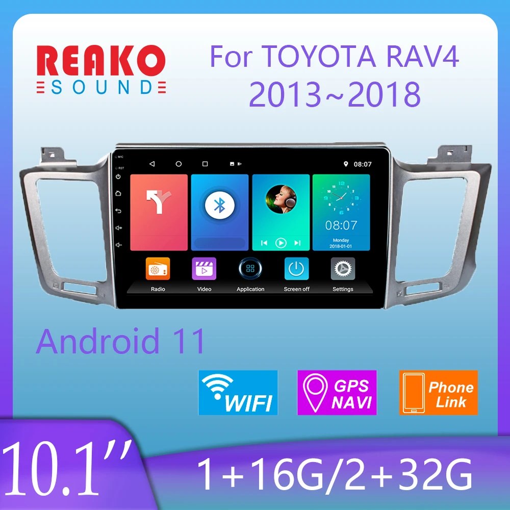 

Автомобильный зеркальный GPS-радиоплеер, GPS-навигация, аудио, Wi-Fi, для Toyota RAV4 10,1-2013