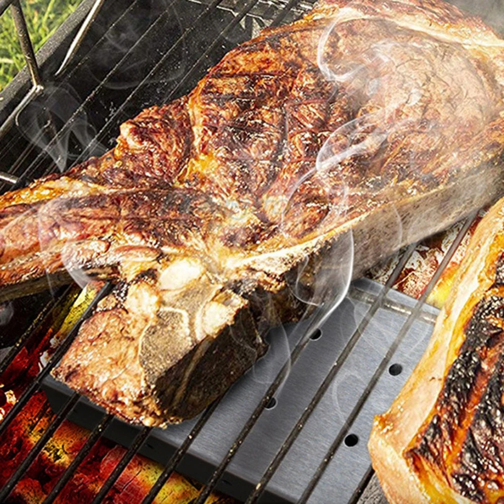 Коптильня для барбекю деревянная коробка чипсов использования в помещении и на