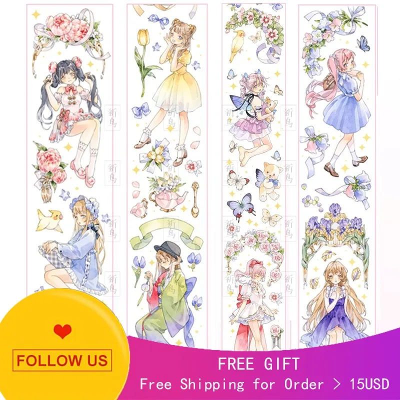 

1 loop Lemon Tree Flowers Open Pet Paper Tape Taiwan Character Collage