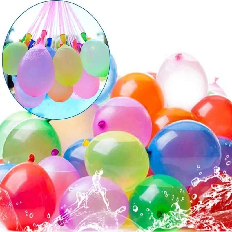 

Summer Toys Water Bomb Balloons 3 Bunch 111 Latex Water Balloons Suitable for Outdoor Home, Party, Kids Summer Play Water Toys