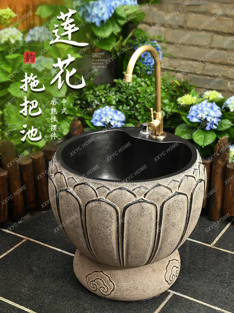 Китайская Швабра в стиле ретро для бассейна двора умывальника улицы