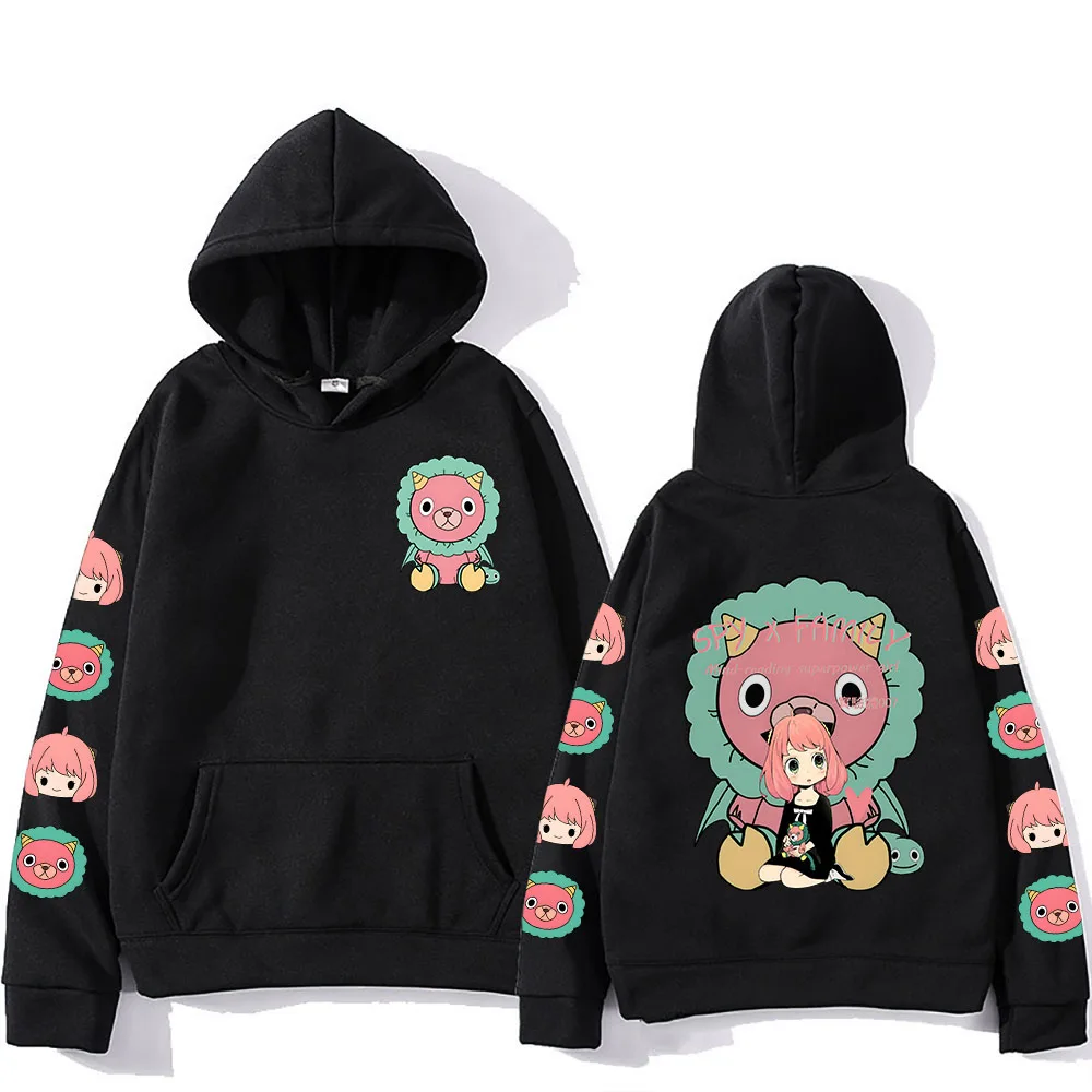 

Spy X Family Japan Anime Hoodies Aesthetic Kawaii Anya Forger Bond Cartoon Sweatshirt Mens Oversized Casual Hoodies Streetwear