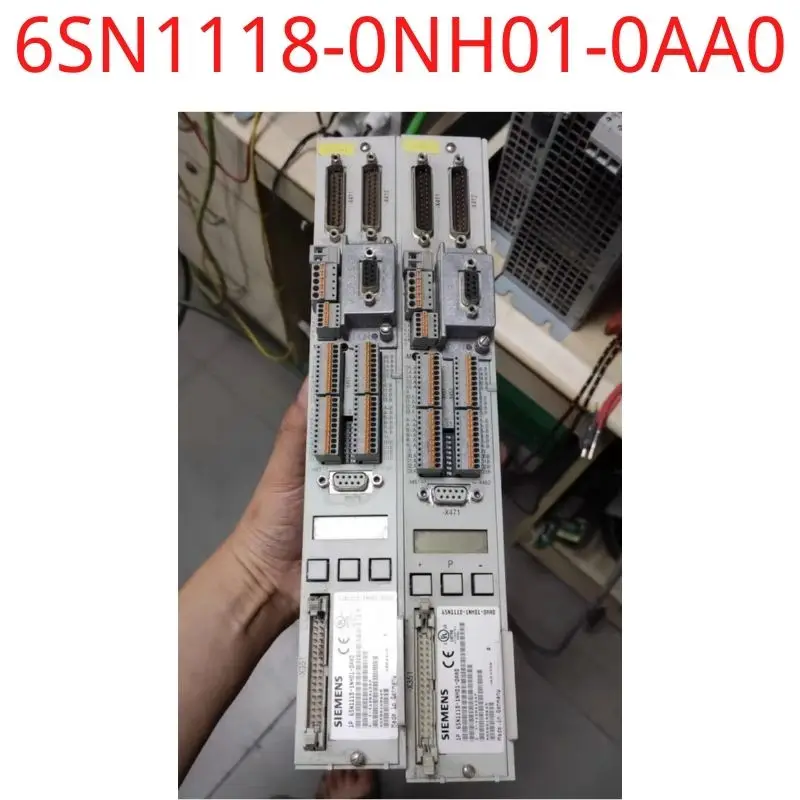 

used Siemens 6SN1118-0NH01-0AA0 SIMODRIVE 611 universal HR 2-axis Control Unit incremental encoder sin/cos 1 Vpp test ok