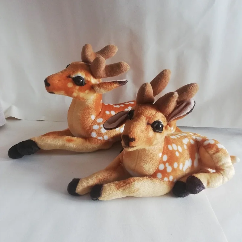 

Cute Sika Deer Plush Toy Prone Deer Soft Doll Pillow Toy Kids Toy Birthday Xmas Gift h1649