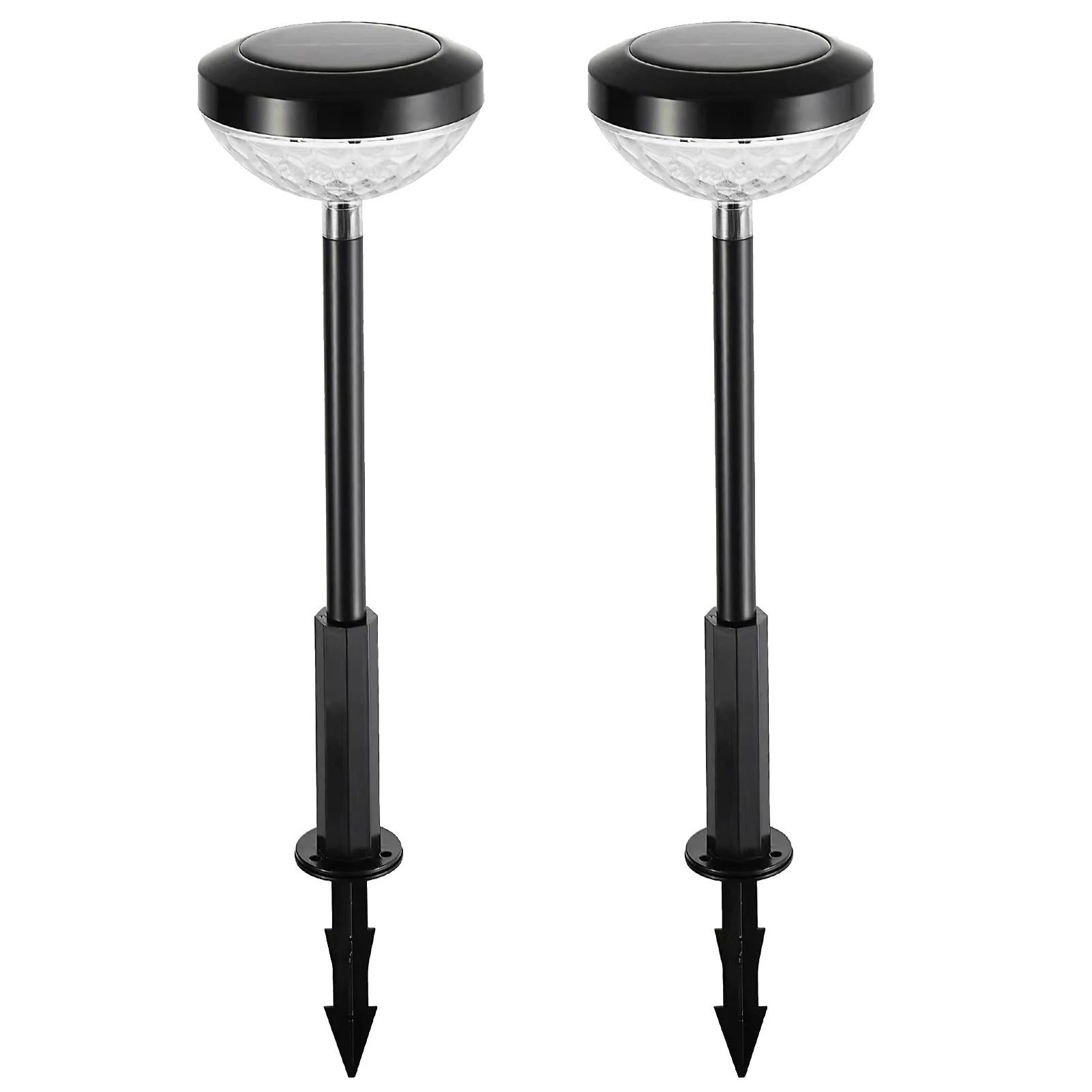 

2pcs/pack Yard Projection Solar Powered RGB Color Changing Lawn Ground Stake Garden Light Landscape 2 Adjustable Modes Pathway