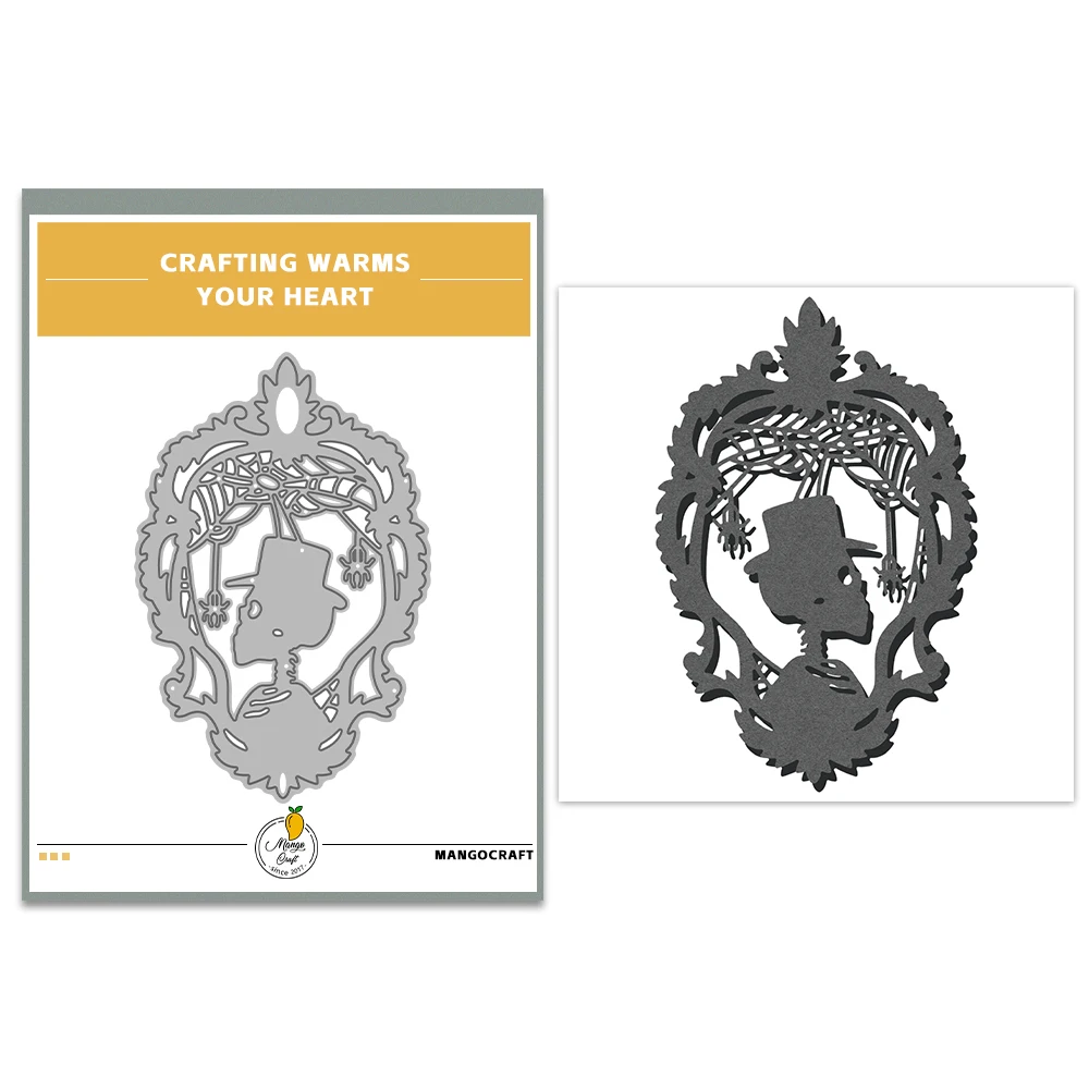 MangoCraft Хэллоуин винтажные Вырубные штампы в виде черепа DIY Искусственные