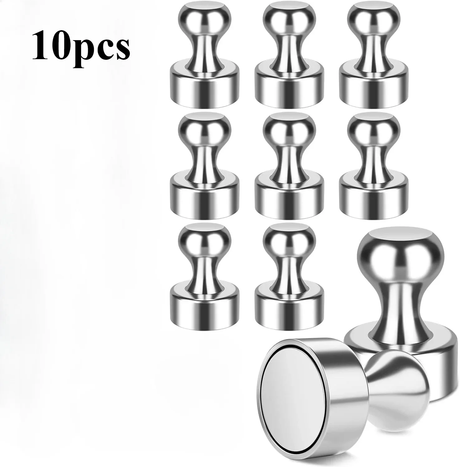 

Суперсильные магниты Magnetic Pushpins Sucker серебристого цвета