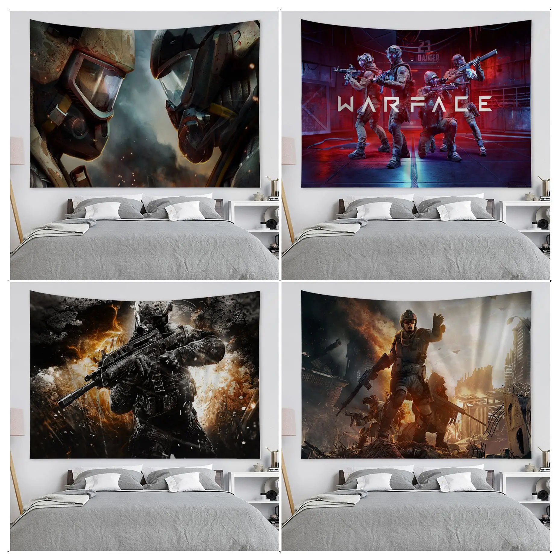 

Warface Anime Tapestry For Living Room Home Dorm Decor Wall Art Decor