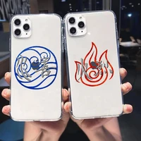 avatar the last airbender elements phone case for iphone 11 12 13 mini pro xs max 8 7 6 6s plus x 5s se 2020 xr clear case