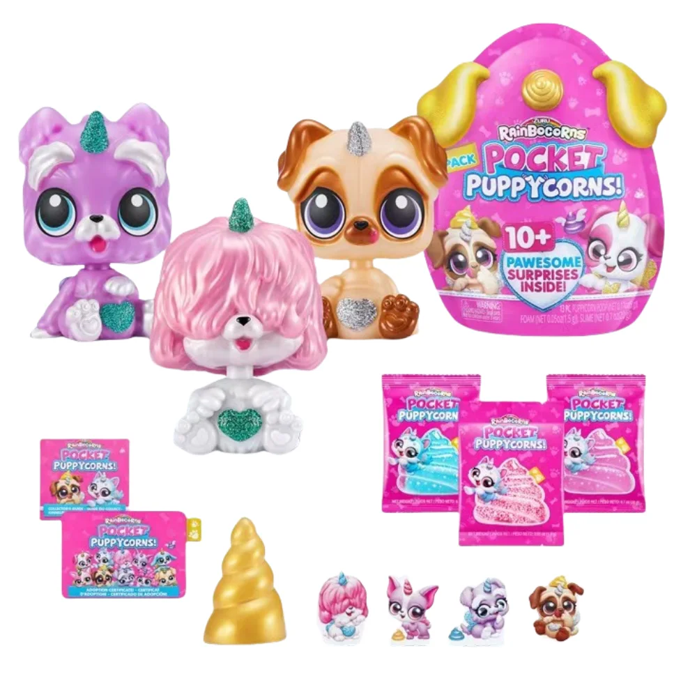 Фото Rainbocorns яйцо карманная собака слепая коробка Puppycorns 10+ потрясающий сюрприз внутри облачная волна волны волшебная мини-качающаяся фигурка кукла детская игрушка №4