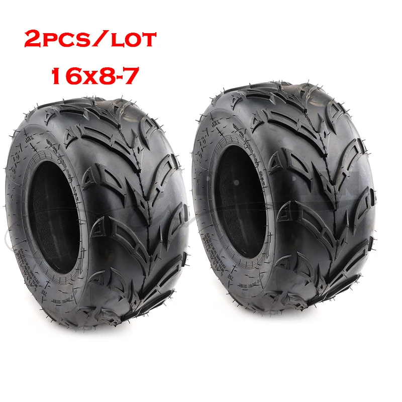 

2 шт./лот 16x8-7 ''7 дюймов бескамерные шины для ATV kart газонокосилка сельскохозяйственная машина износостойкая колесная шина
