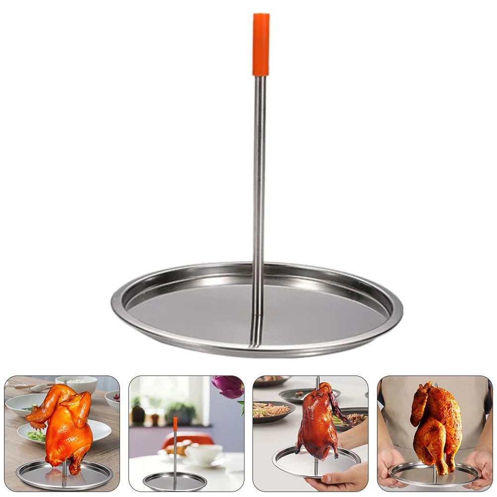 

Chicken Rack Grill Barbecue Portable Camping Practical BBQ Plate Non Stick Baking Pan Brazier