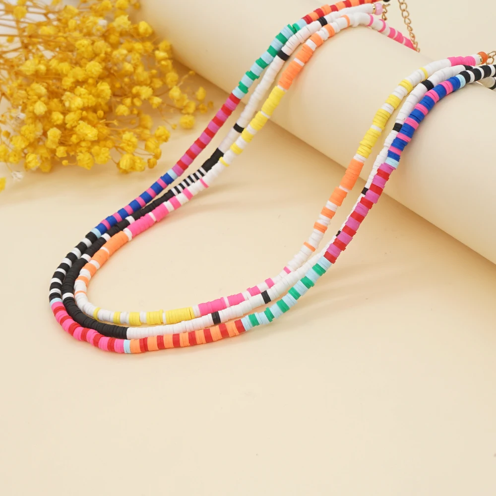 Go2Boho Heishi диск ожерелье регулируемая застежка ювелирные изделия модный