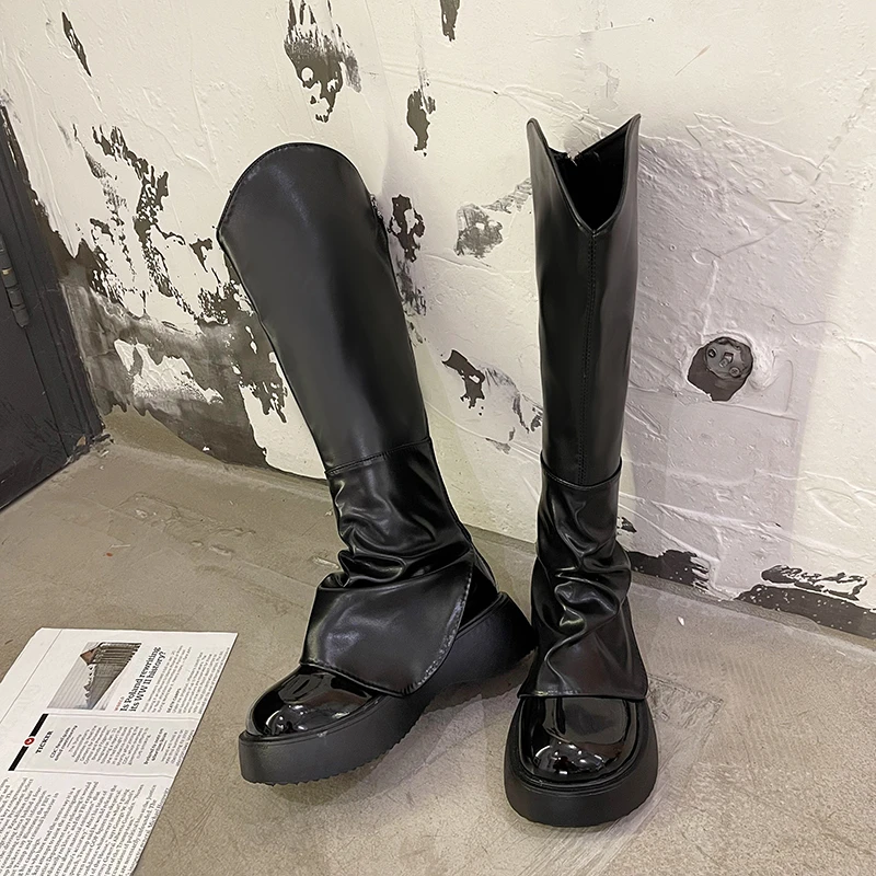 

Ботинки женские с круглым носком, на высоком каблуке, Осень-зима