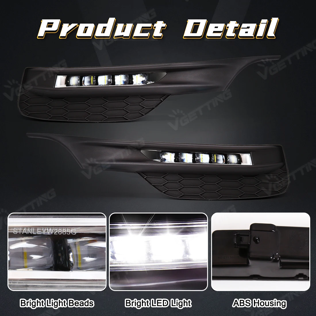 Фото Автомобильный фонарь для Honda Accord Sedan 2016 2017 2018 2019 2020 DRL Противотуманные фары переднего бампера с крышкой Автомобильные аксессуары 12 В №2
