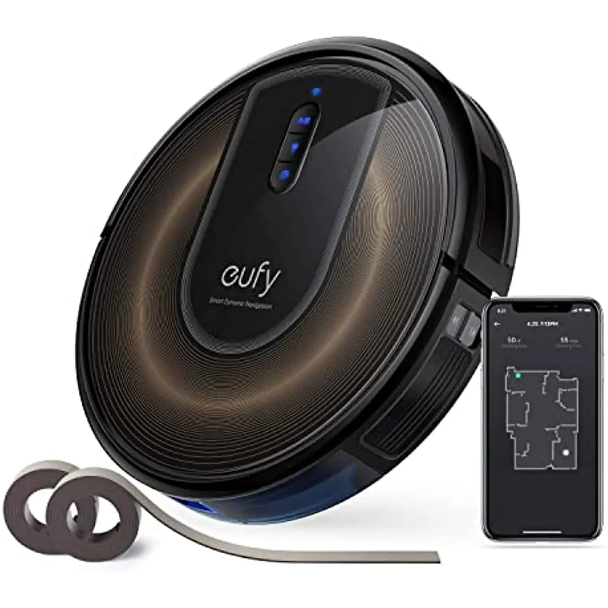 

Робот-пылесос RoboVac G30 Edge с динамической навигацией, 2,0 ПА всасывание, Wi-Fi, граница