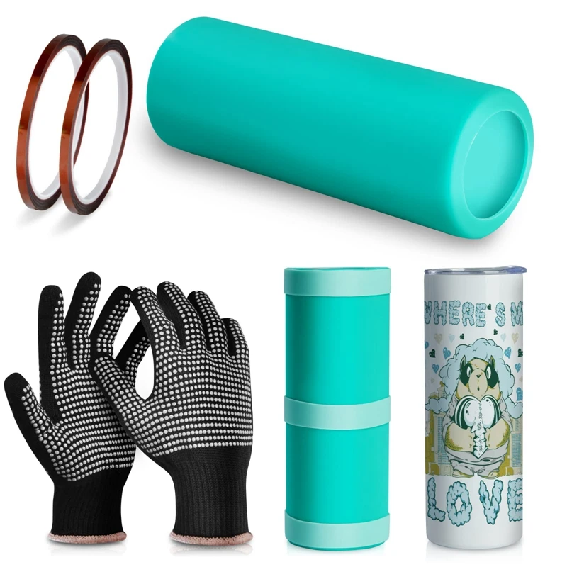 

Практичный силиконовый рукав, сублимационный набор ремешков для 20 унций, тонкие прямые заготовки, чашки, сублимационные аксессуары, обертк...