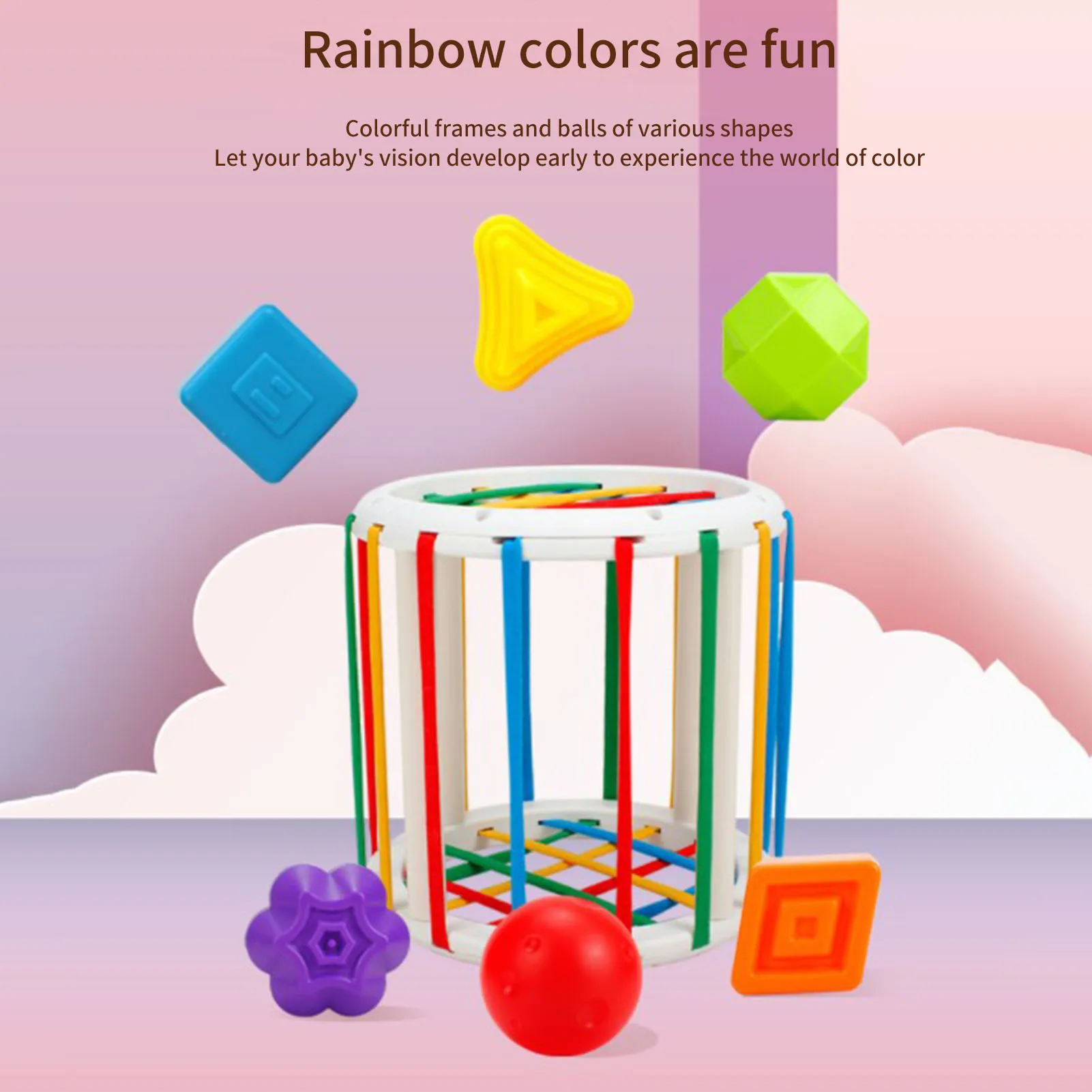 

2022 Shape Sorting Block Games Baby Toy Montessori Learning Early Educational Toys For Baby Grasping Sorting Ability 1-2 Years