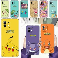 waterproof phone case for xiaomi mi poco x3 nfc 11 lite 12 10t pro m3 11t clear shell f3 9t 12x f1 cover pokemon pikachu