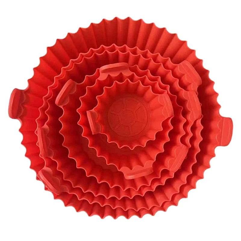 

Многоразовая Силиконовая Корзина Для Аэрофритюрницы, Противень Для Выпечки, Безопасная Для Духовки Форма Для Жарки Курицы