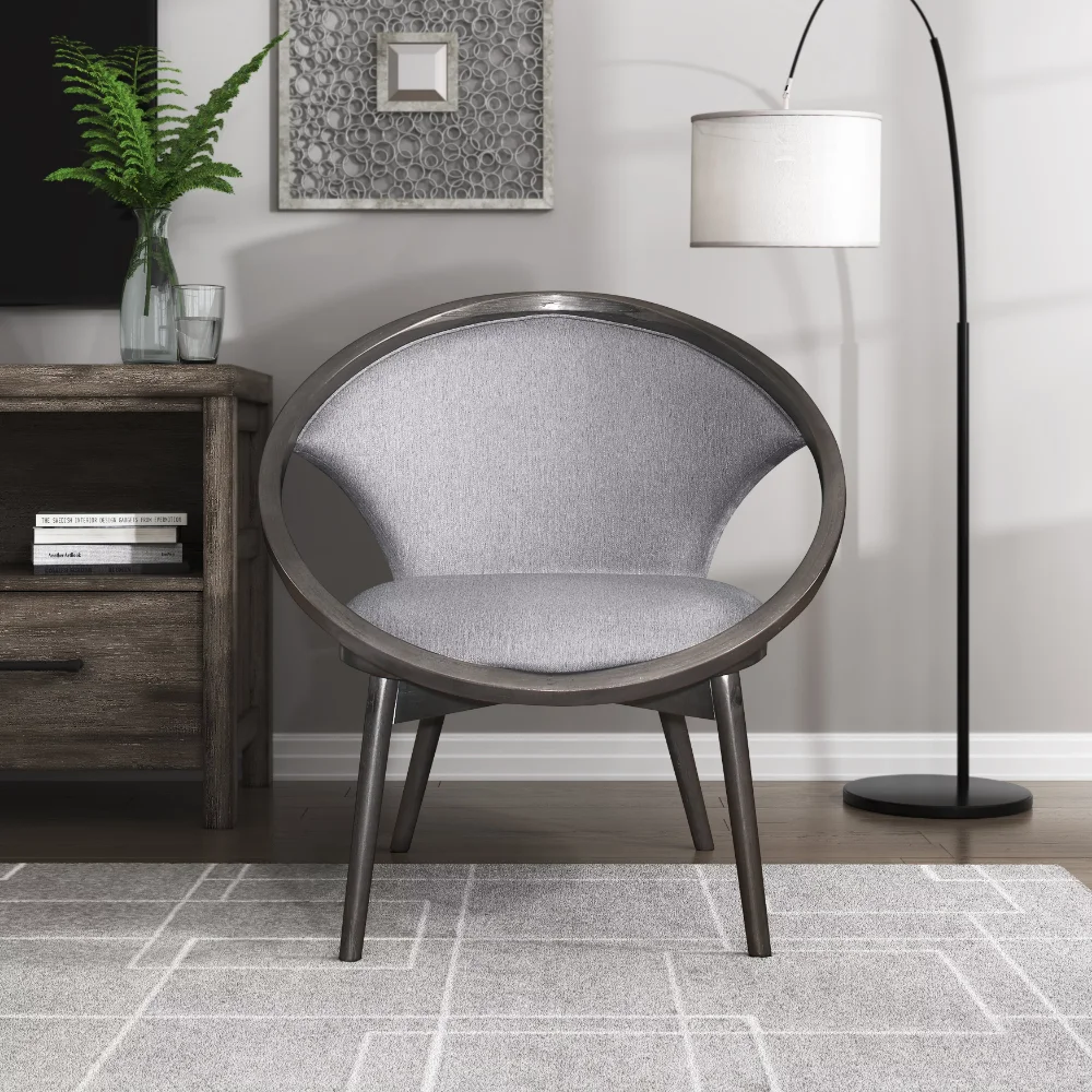 

OakvillePark Helena Tub Chair, Gray and Charcoal