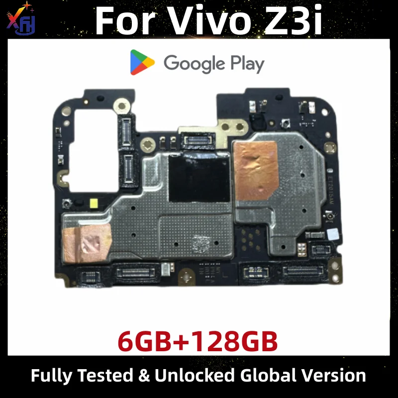 

Global Original Unlocked Mainboards For Vivo Z3i Motherboard 128GB ROM Logic Board Helio P60 Processor With Google APP Installed