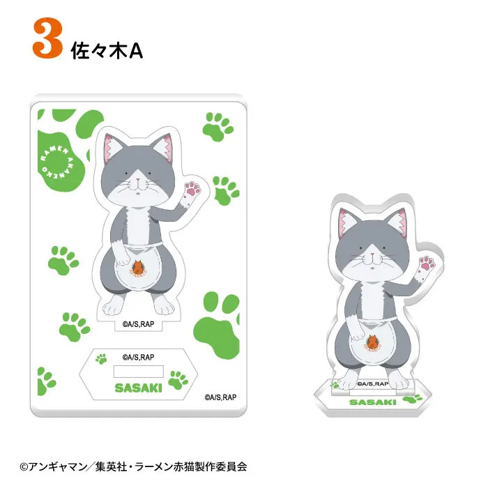 Аниме Ramen Akaneko Red Cat Высокая анимация Высокое разрешение 10 см акриловая подставка