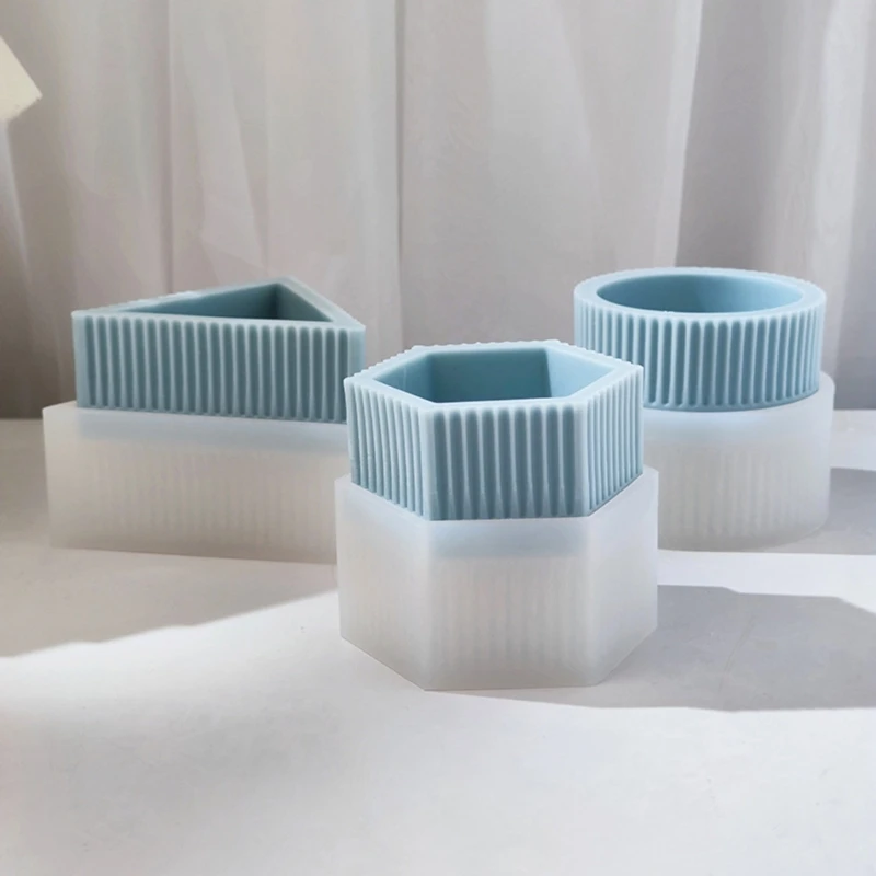 

Multi-shapes Concrete Flowerpots Silicone Mold DIY Cactus Succulent Pot Moulds