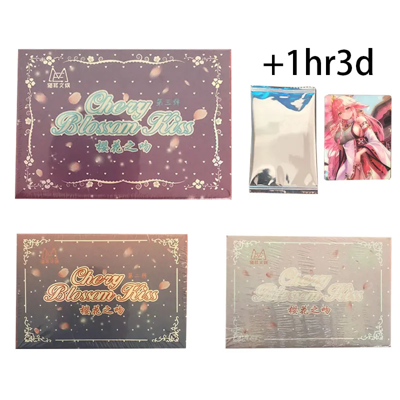 

Cherry Blossom Kiss Collection Cards Goddess Bikini Story Anime Children Japanese Figure Peripheral Character Kid Gift Card Toy