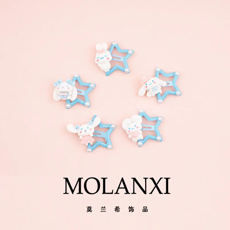

Новинка 2023, милая детская заколка для волос Cinnamoroll с челкой в стиле интернет-знаменитостей, детская заколка для волос, боковая заколка для волос, женский головной Убор