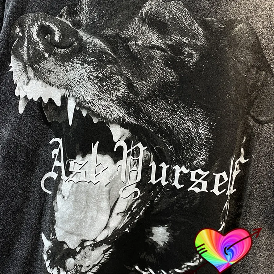 Винтажная Футболка ASKYURSELF на санскрите 2021SS для мужчин и женщин футболка с вышитым