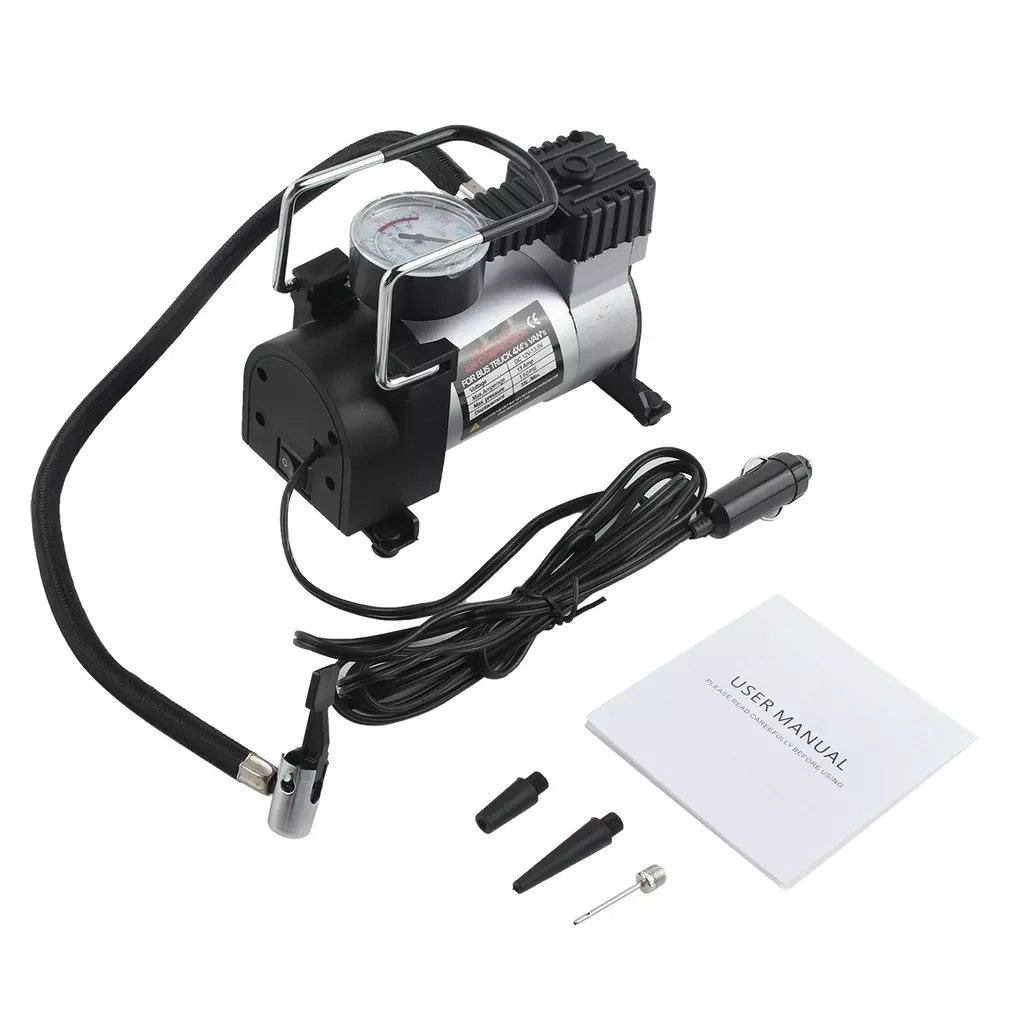 12V Portable Auto Car Electric Air Compressor Tire Inflator Pump for Motorbike B Tire Inflator Pump Car Styling