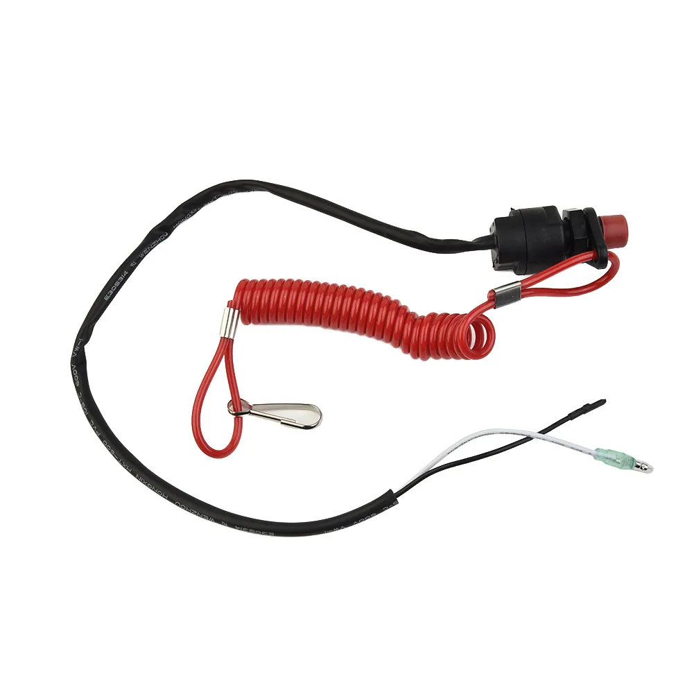 

Engine Outboard Kill Switch Component Protection Black Safety Lanyard Boat Motor Replacement Parts Accessories