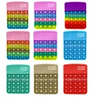 New Pop It снимает стресс, детская игрушка-антистресс, калькулятор радужного цвета, подарок на день рождения и Рождество