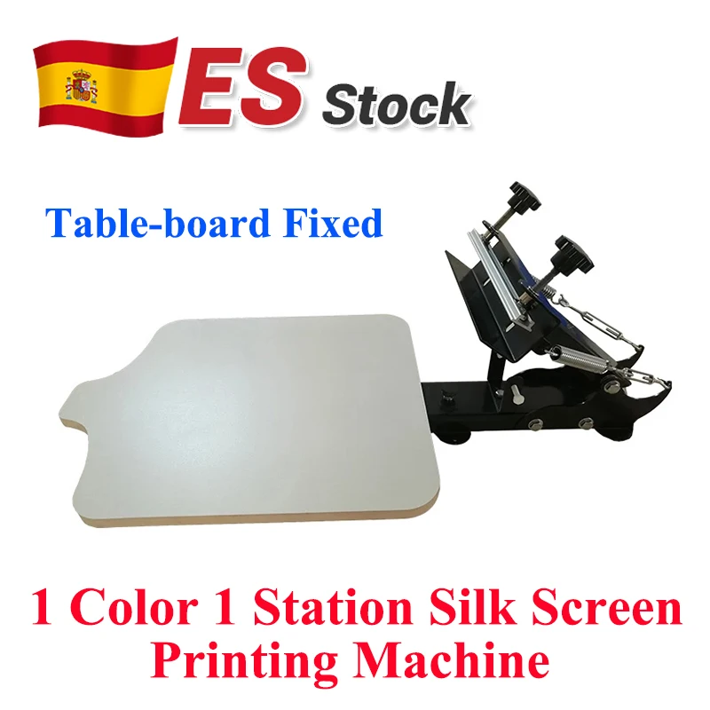 New Table-board Fixed 1 Color 1 Station T-Shirt Silk Screen Printing Machine Spain Stock