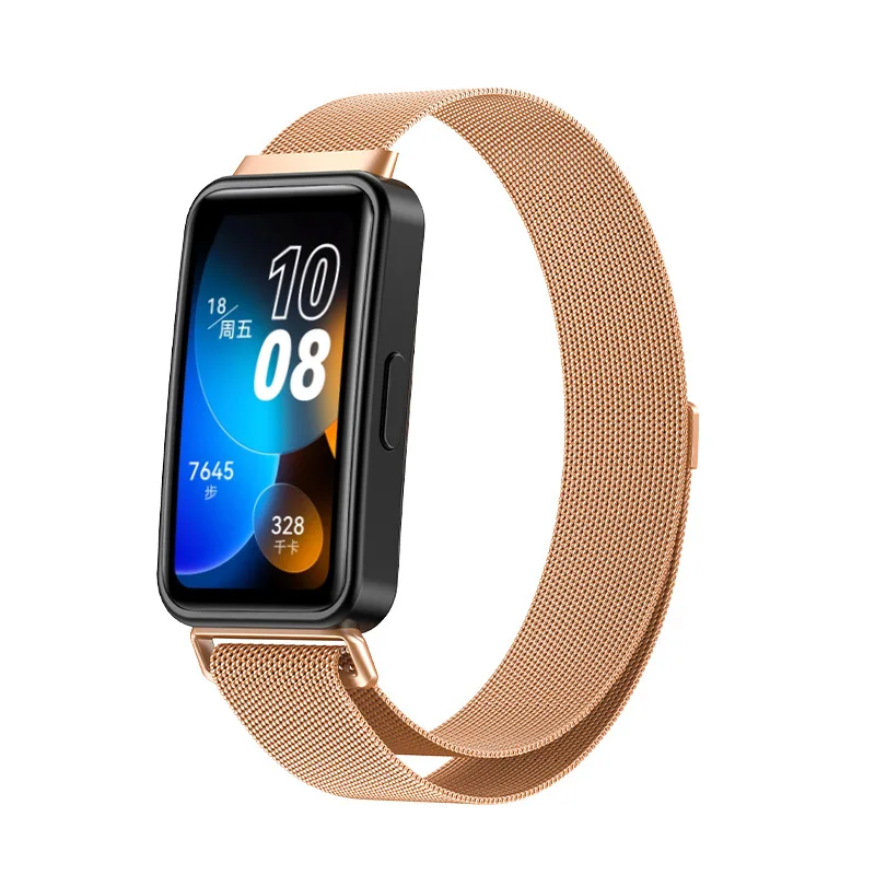 Metal Watchband For Huawei band 8 strap Stainless steel Bracelet Wristband For HUAWEI Band 8 Correa Strap Sport Women Men Belt