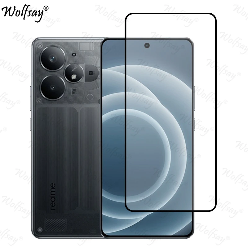 Фото Полное закаленное стекло для Realme Neo 7 Turbo Защитная пленка для экрана Realme Neo 7 Turbo Стекло для камеры Realme Neo 7 Turbo Glass №2