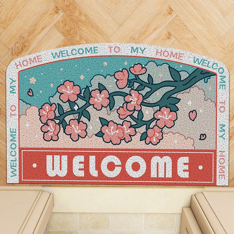 

Welcome Mats for Front Door Outdoor Entry Doormat Non-Slip Rubber Mat for Home Indoor Farmhouse Funny Kitchen Rugs Balcony Patio