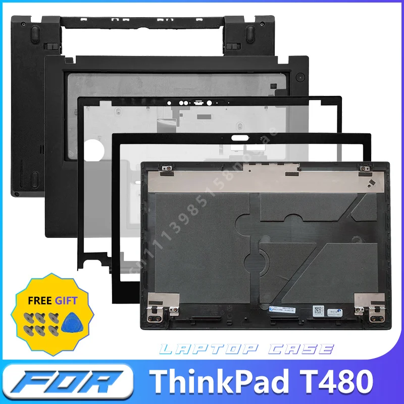 Фото Новый корпус для ноутбука ThinkPad T480 20L5 20L6: задняя крышка LCD, передняя рамка, подставка для рук, нижняя часть корпуса, рамки для ноутбука №1