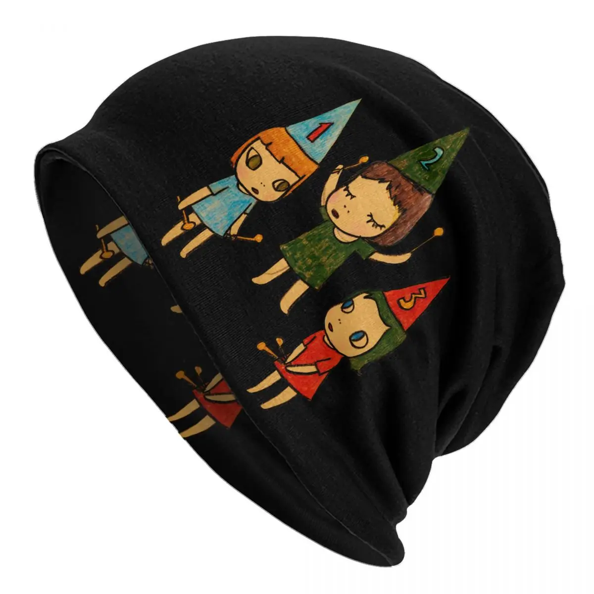 

Yoshitomo Nara beating Cute Beanies Pullover Cap Comfortable Bonnet Hats Knit Hat Unisex Spring Warm Head Wrap Caps