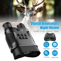 digital binoculars night vision nv008 12x zoomable goggles video photo recorder screen for bird watching wildlife observation