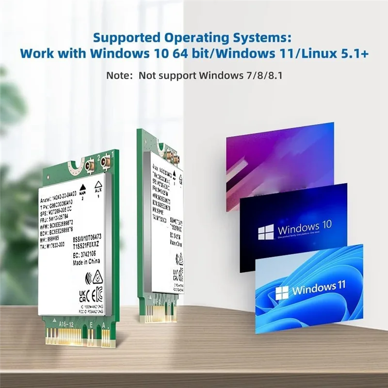 AX210 802.11AX Bluetooth 5 2 беспроводной диапазон Wi-Fi/Bluetooth комбинированный адаптер для