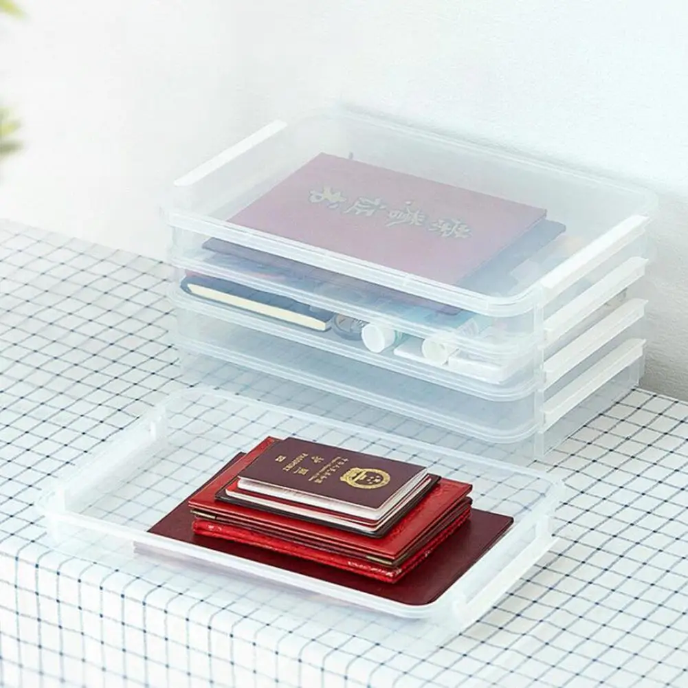 

Document Case Visible Simple Space-Saving Sundries Stationery Storage Box Storage Box Household Supplies