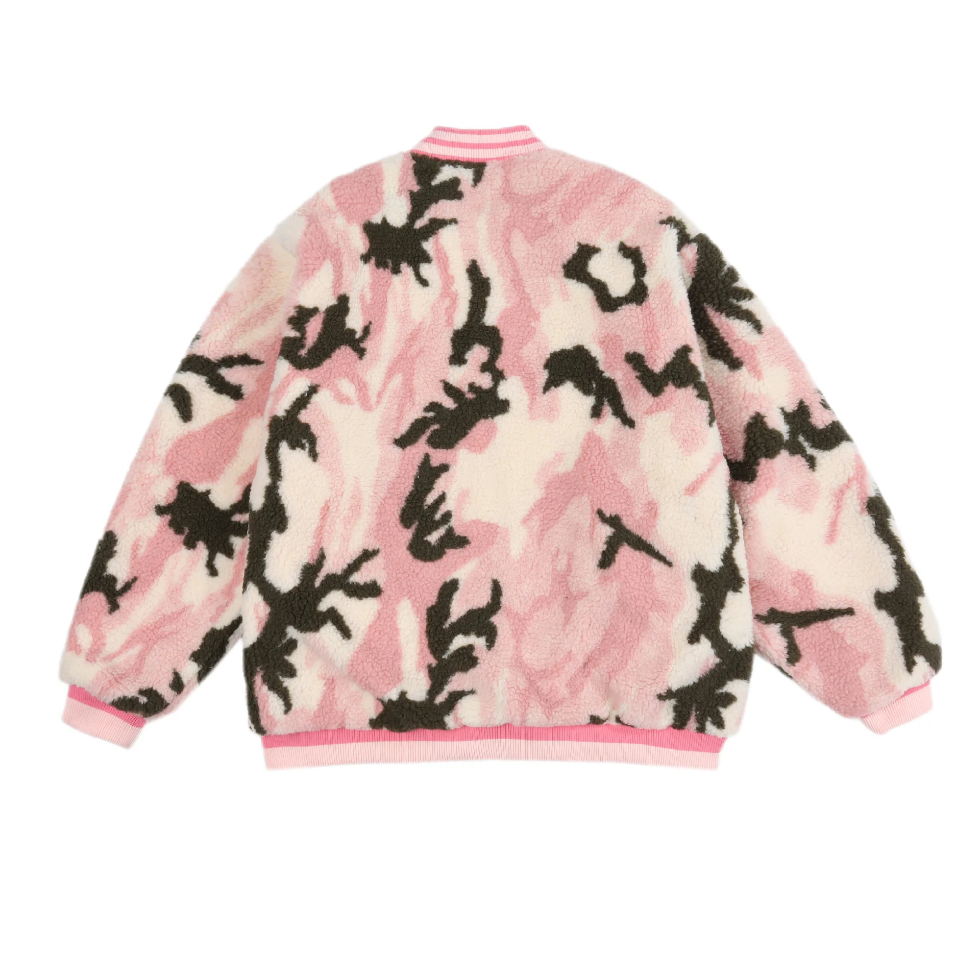 Winter 2022 New Winter Lamb Fleece Camouflage Baseball Coat for Men and Women Couples Autumn and Winter bf Jacket Cotton Fashion