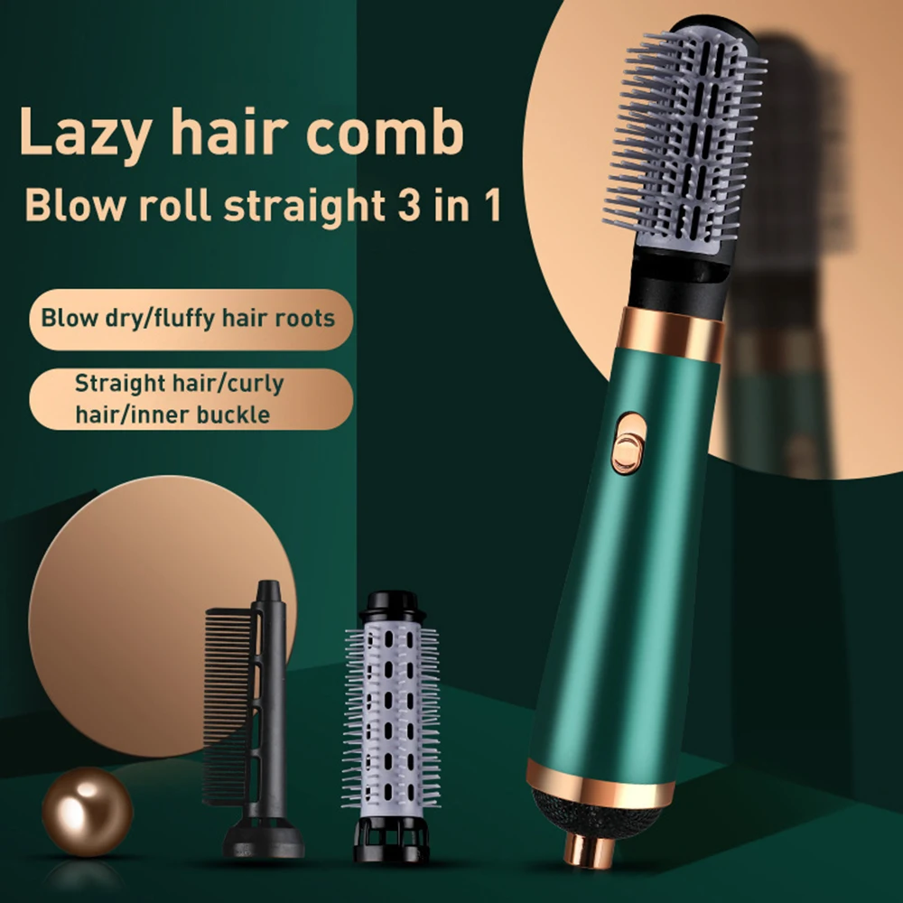 

One Step Hair Dryer Hot Air Brush Hair Curler Straightener Comb 1200w 3 IN 1 Curls Hair Styling Tools Electric Ion Dryer Brush