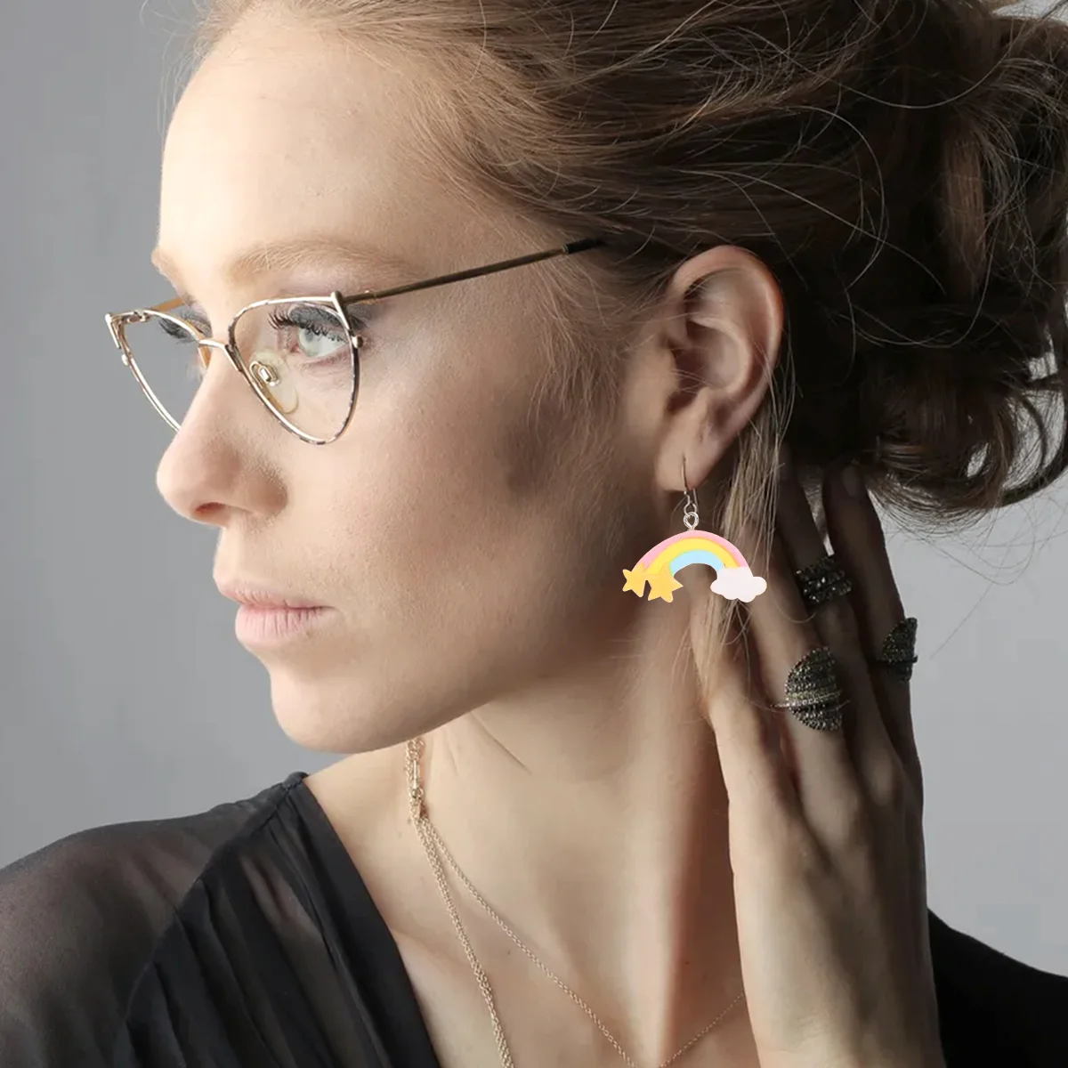 

Pendant Charm Resin Making Rainbow Charms Fairy Jewelry Bracelet Supplies Kids Pendants Braceletscloud Wand Wind Cartoon Diy